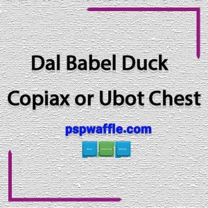 Dal Babel Duck Copiax or Ubot Chest سقف وافل قالب وافل