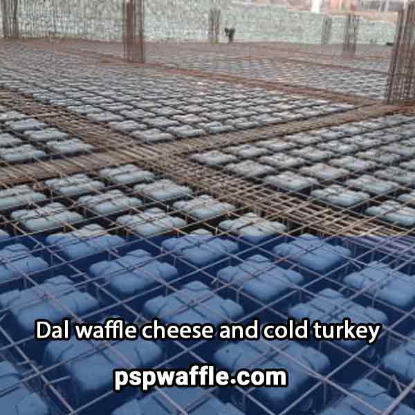 Dal waffle cheese and cold turkey