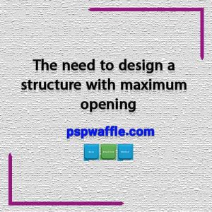 The need to design a structure with maximum opening - هزینه سقف وافل