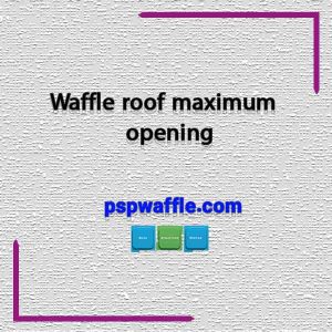 Waffle roof maximum opening - حداکثر دهانه سقف وافل دو طرفه