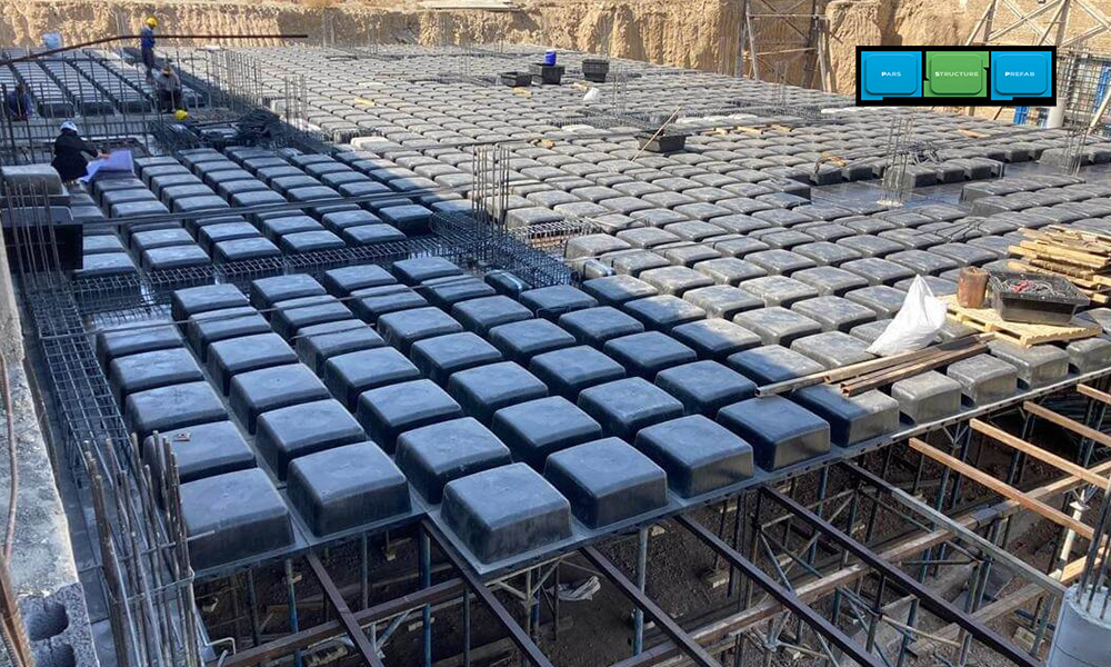 آشنایی با نحوه کاهش وزن سقف با قالب وافل دوطرفه