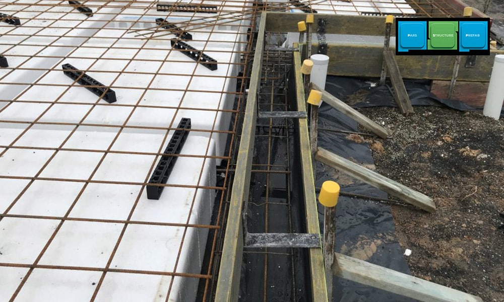 معماری پایدار با دال دو طرفه وافل: مصرف بهینه مصالح