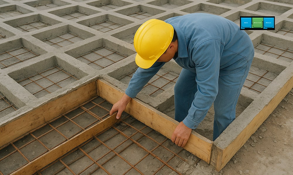 نکات قالب برداری سقف وافل: آماده‌سازی قبل از قالب‌برداری