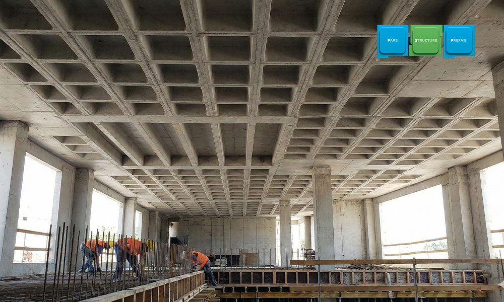 جدول ضخامت‌ های استاندارد سقف وافل برای دهانه‌ های مختلف