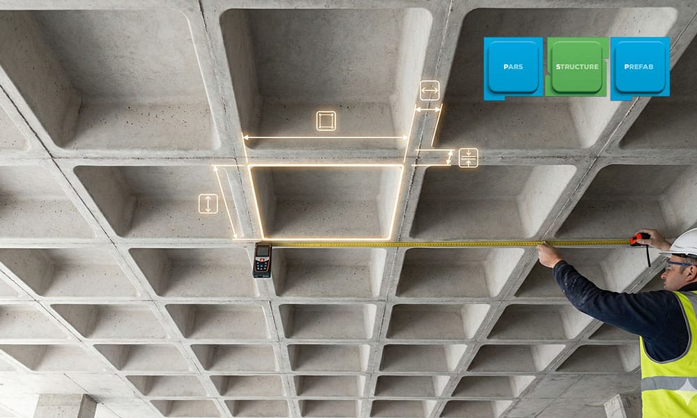 ابعاد قالب سقف وافل