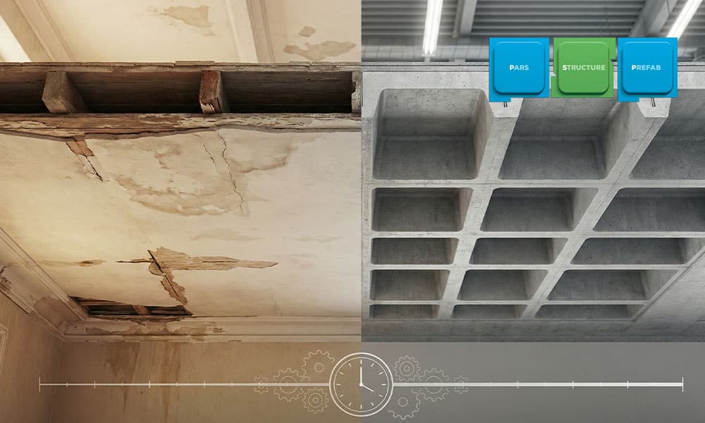 تفاوت عمر مفید سقف وافل با سقف سنتی